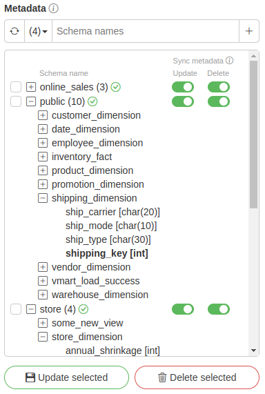 connectionsMetadataList