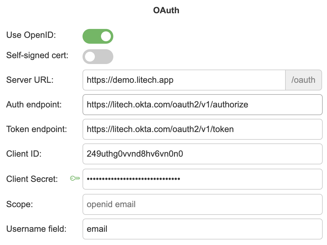 Okta OAuth example